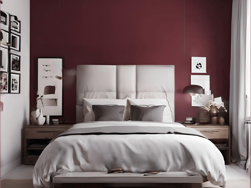 Maroon and White Colour