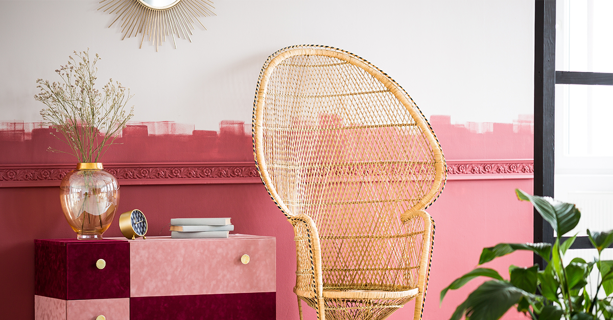 Beautiful-combination-of-pink-and-white-walls