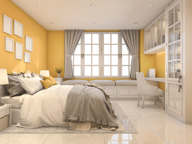 Yellow bedroom