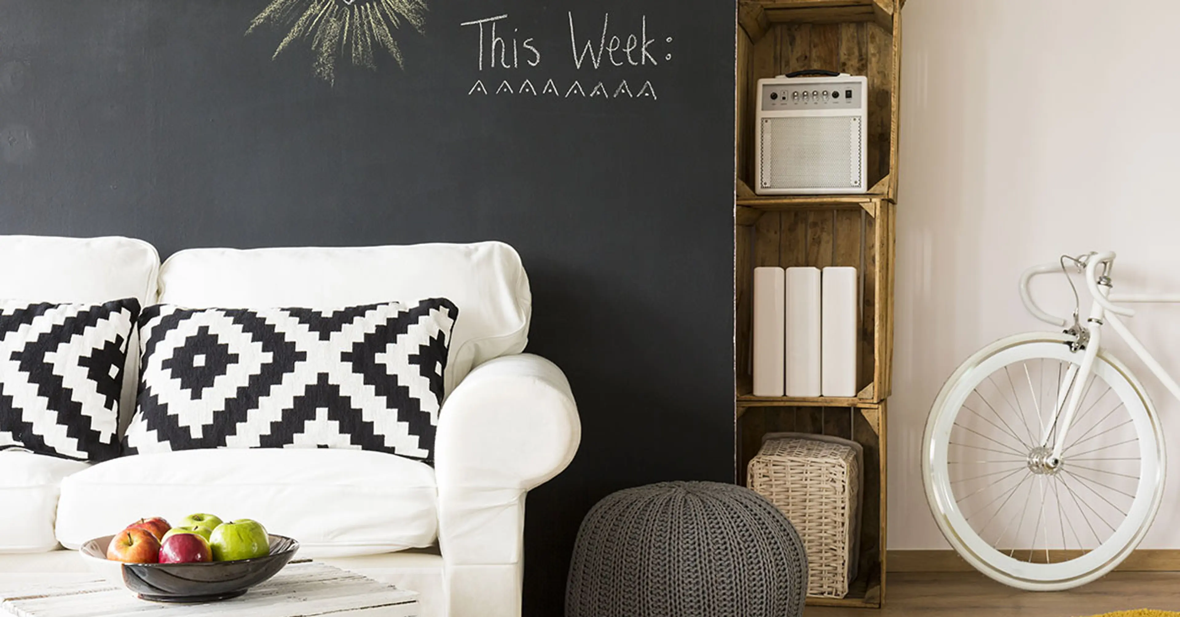 Create-a-weekly-chart-on-a-chalkboard
