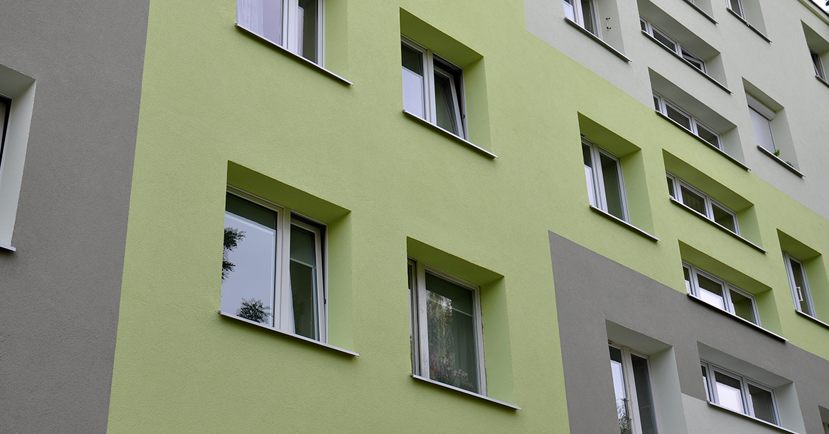 Green-exterior-walls