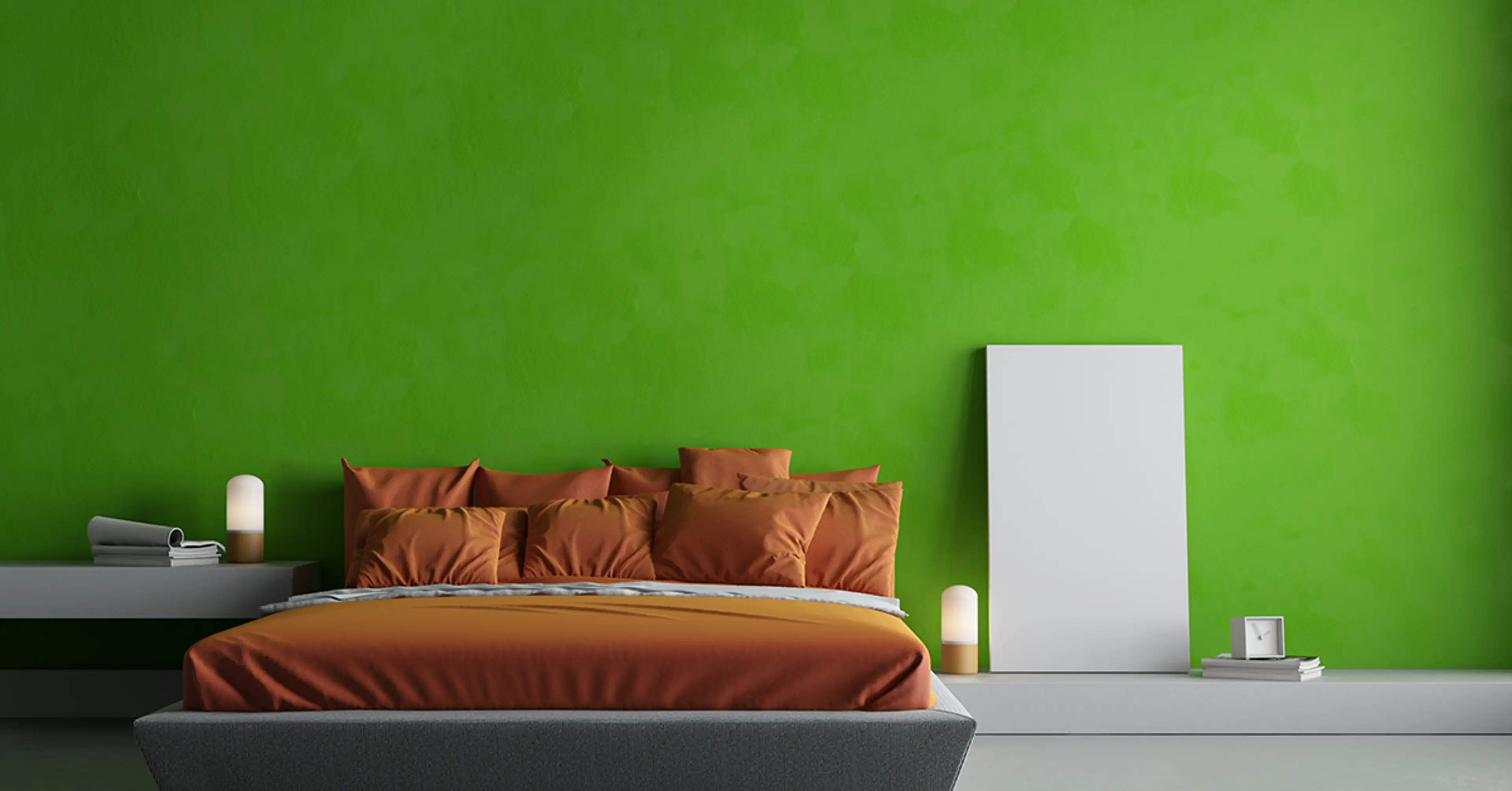 Lime-green-walls-for-dim-rooms