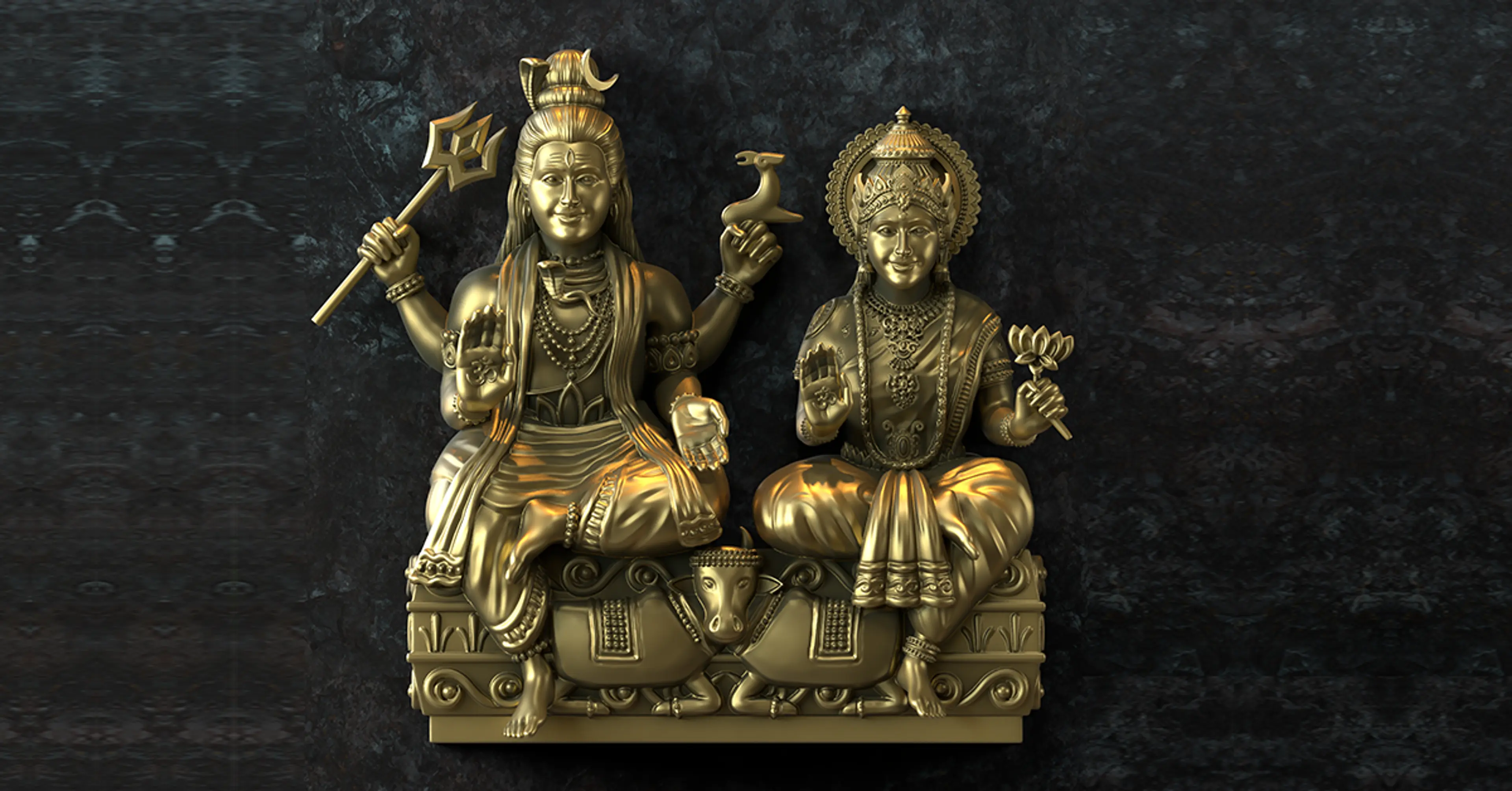 Lord-Shiva-and-Goddess-Parvati-idols