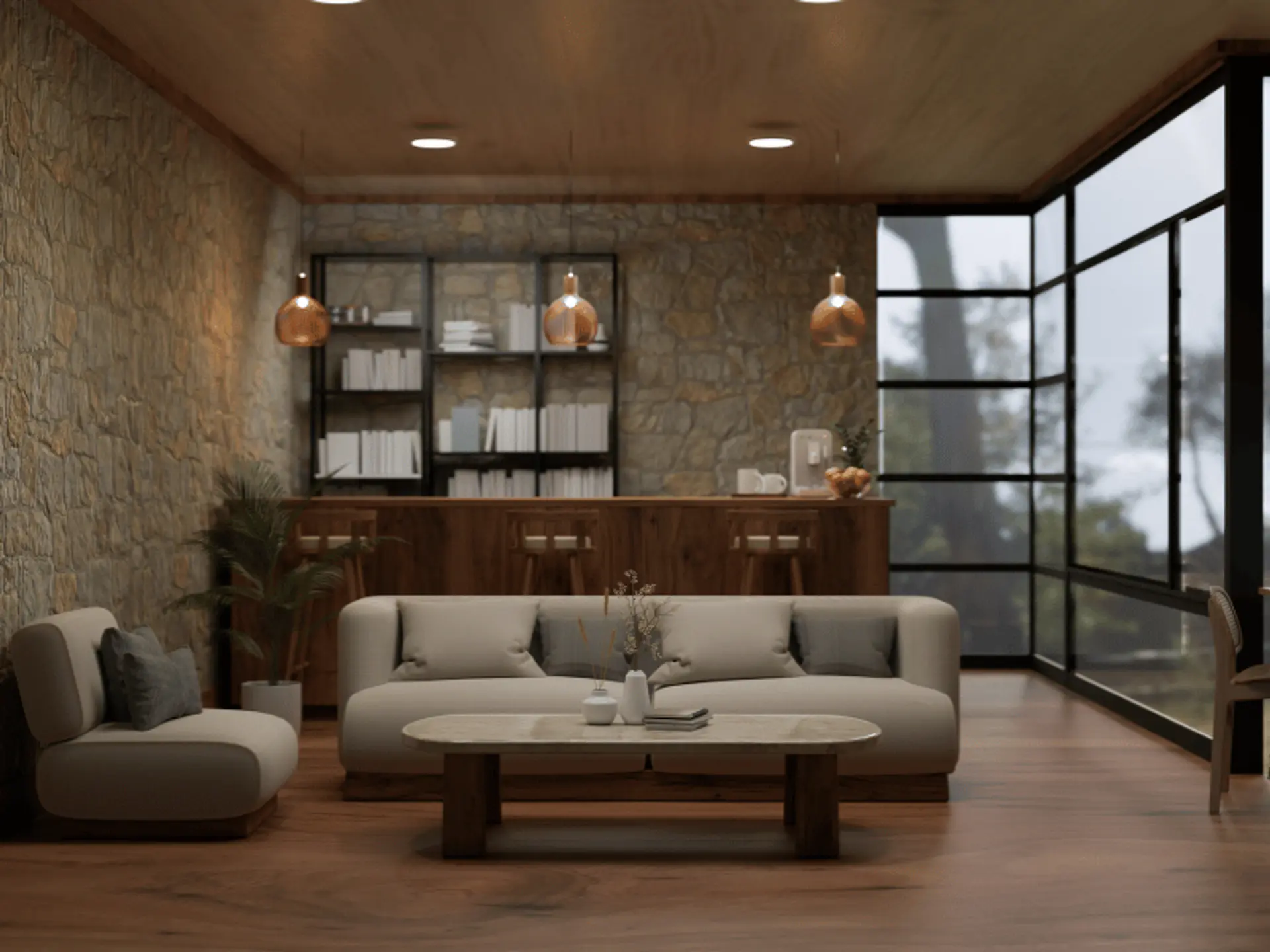 stone wall