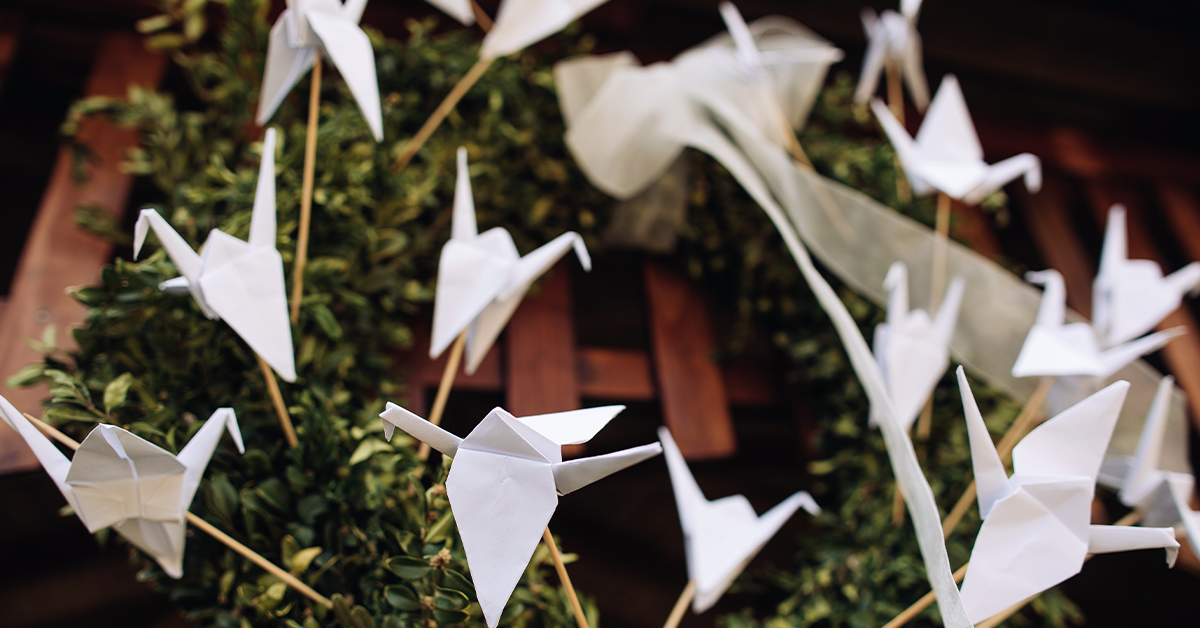 Origami-as-wedding-decor