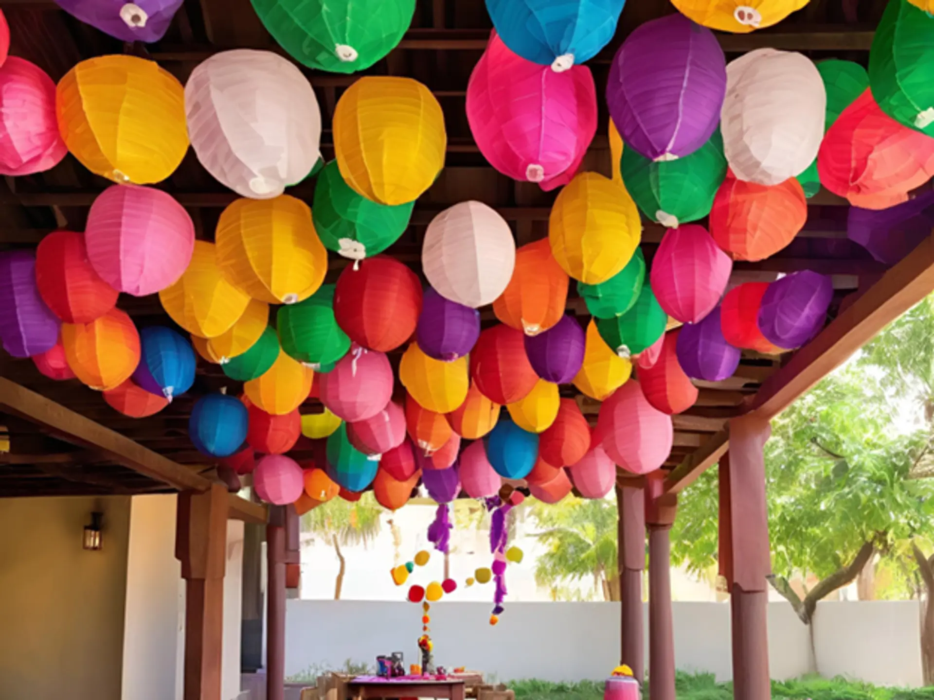 Paper-Lanterns-And-Balloons
