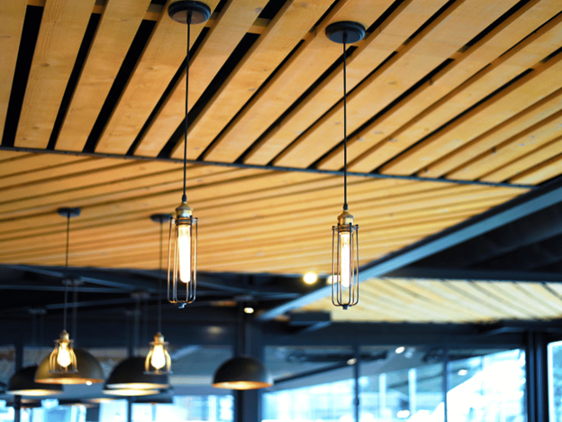 Suspended Wooden Panels