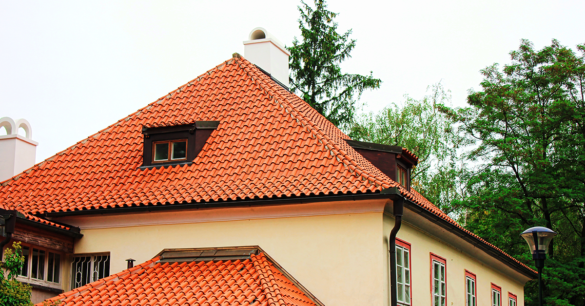 Sloping-terracotta-tiles