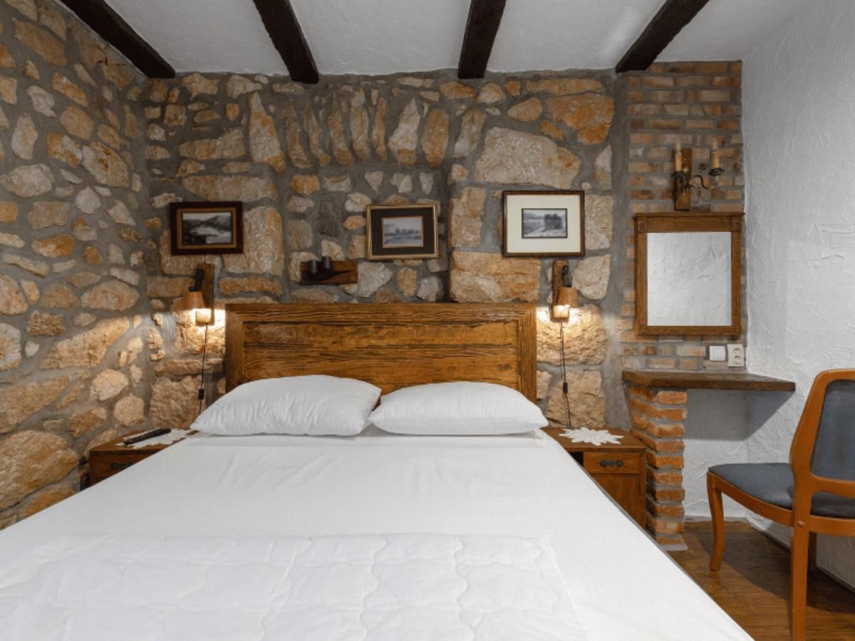 Stone bedroom
