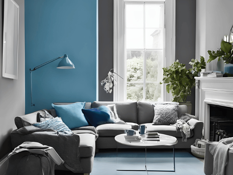 blue-and-grey-painted-room