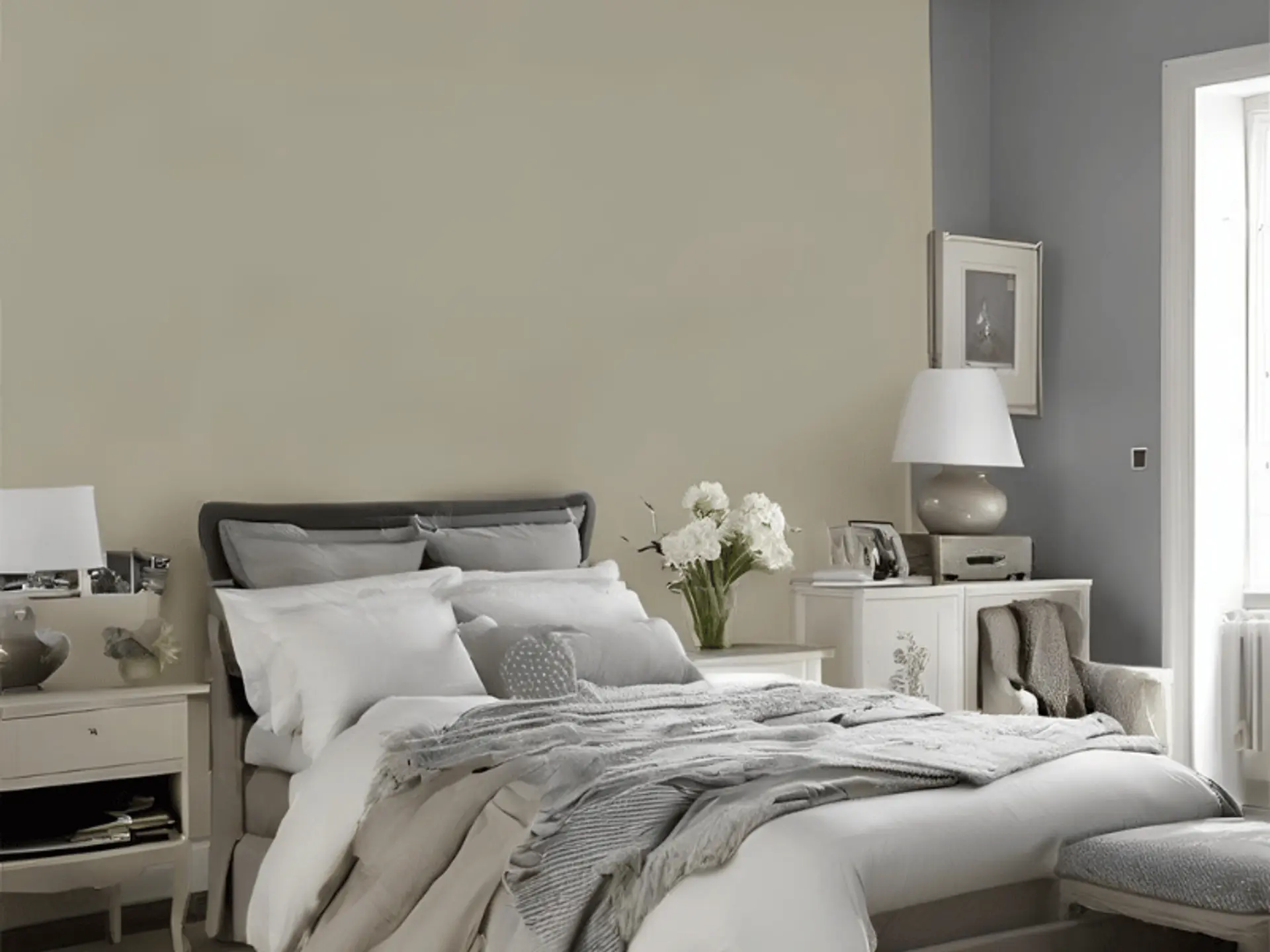 grey-and-beige-coloured-bedroom
