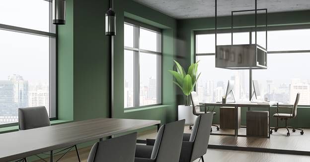 Green-walls-in-office