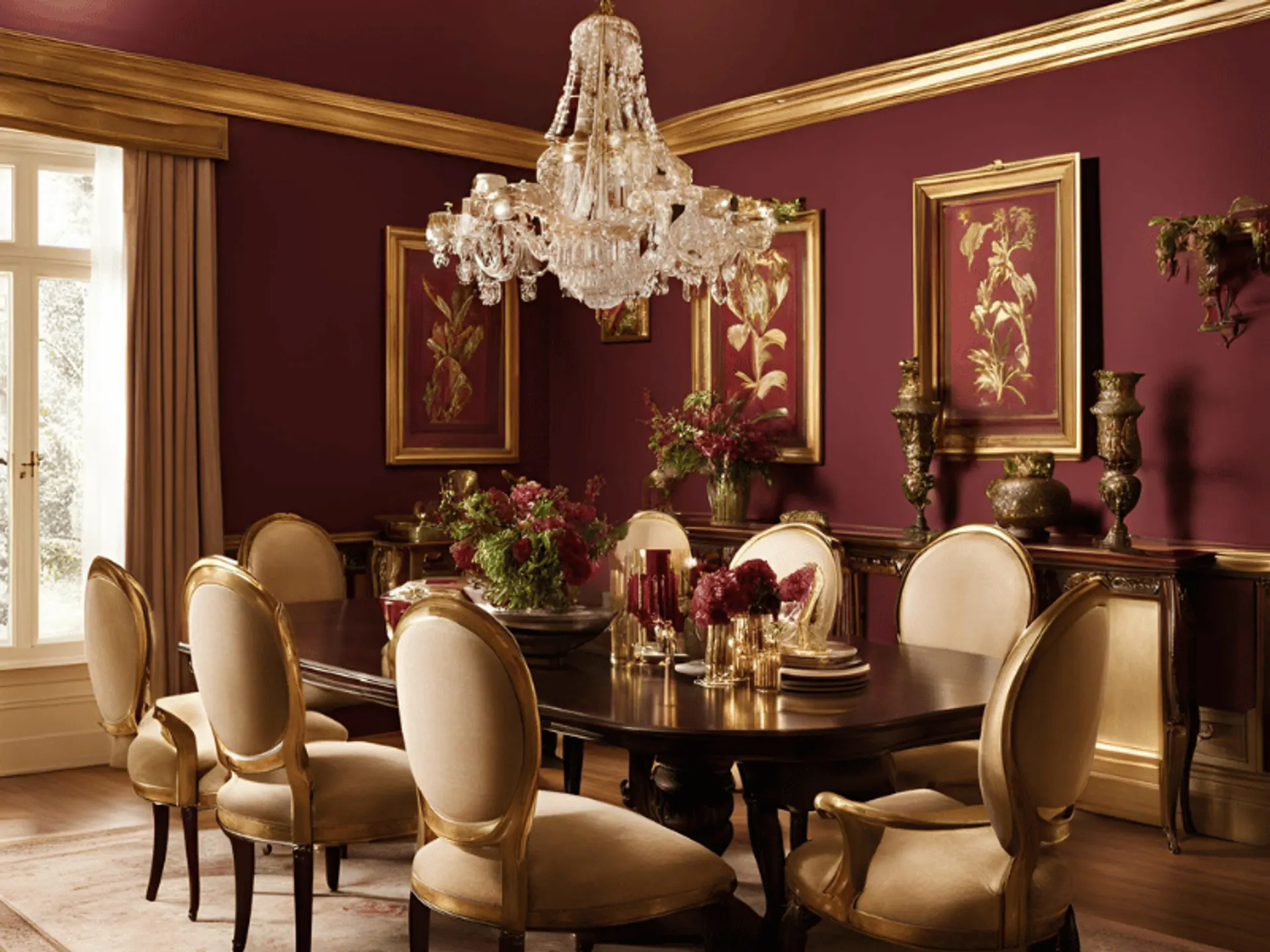 Gold and Maroon Colour