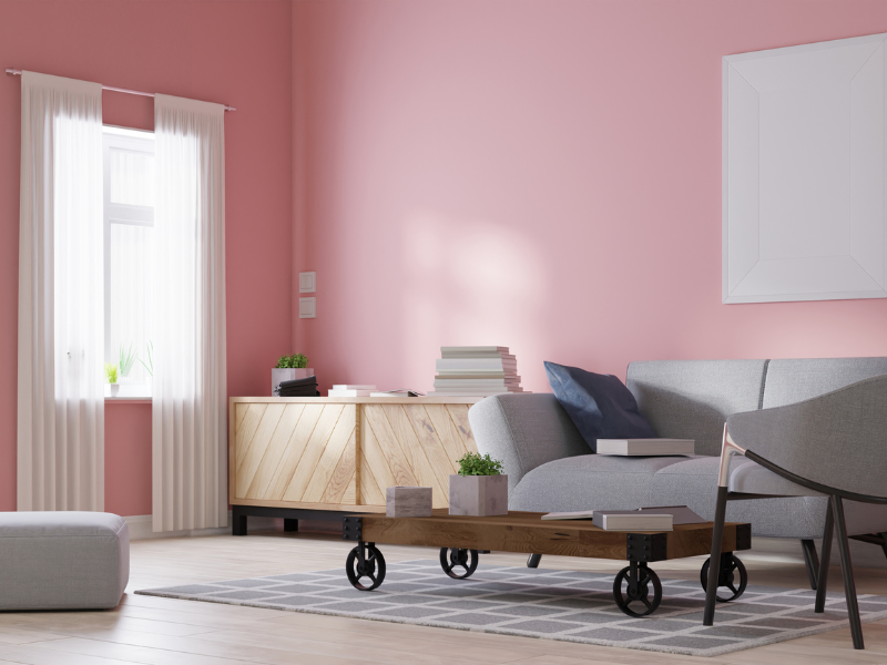 Pink Living Room